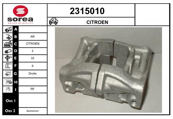 Etrier frana 2315010 EAI