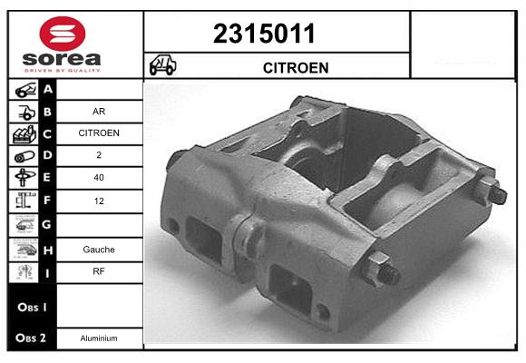 Etrier frana 2315011 EAI