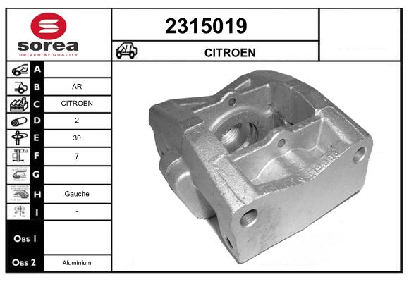 Etrier frana 2315019 EAI