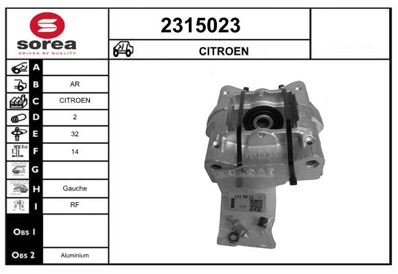 Etrier frana 2315023 EAI