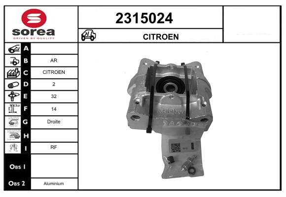 Etrier frana 2315024 EAI