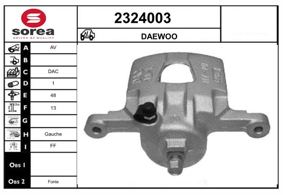 Etrier frana 2324003 EAI