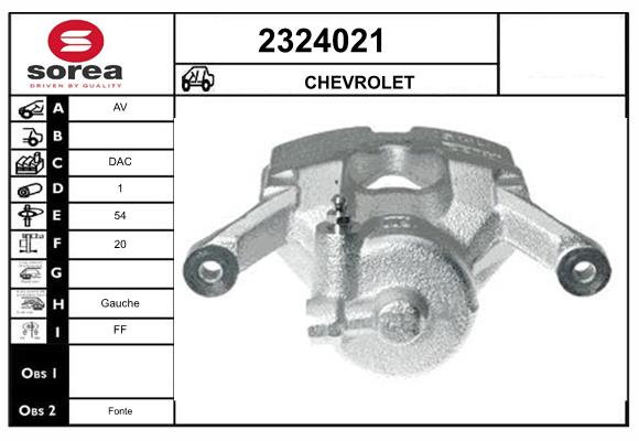 Etrier frana 2324021 EAI