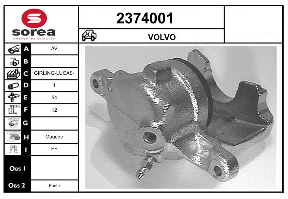 Etrier frana 2374001 EAI
