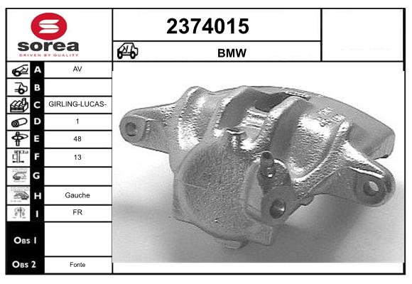 Etrier frana 2374015 EAI