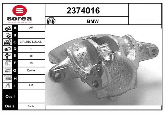 Etrier frana 2374016 EAI