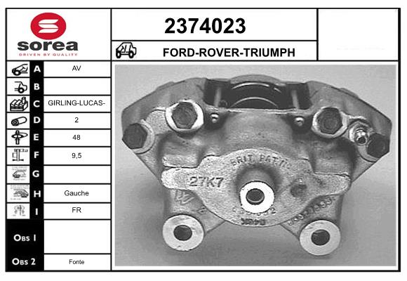 Etrier frana 2374023 EAI