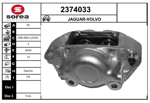 Etrier frana 2374033 EAI