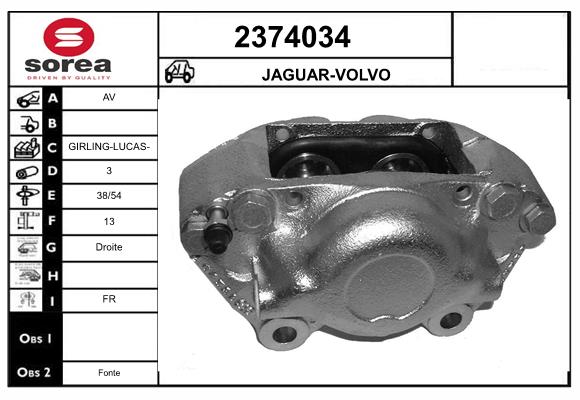 Etrier frana 2374034 EAI