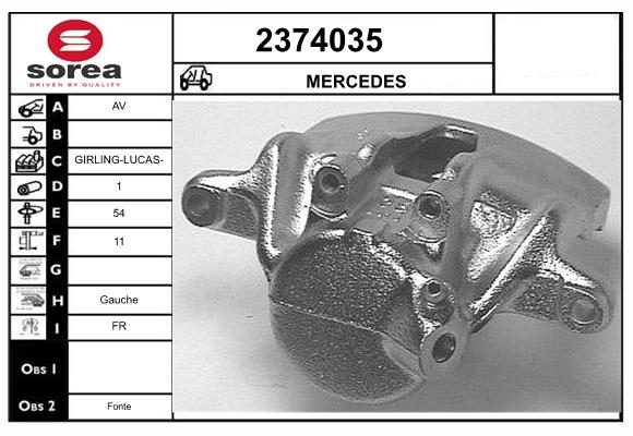 Etrier frana 2374035 EAI