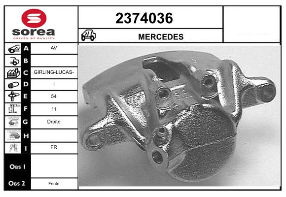 Etrier frana 2374036 EAI