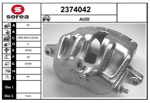 Etrier frana 2374042 EAI