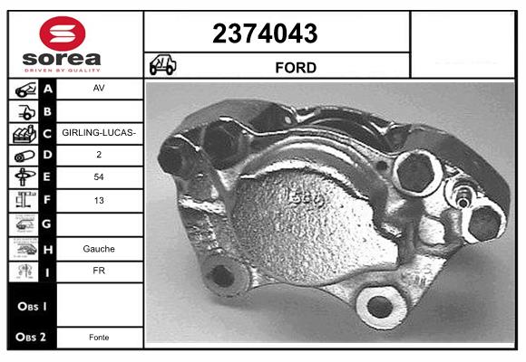 Etrier frana 2374043 EAI