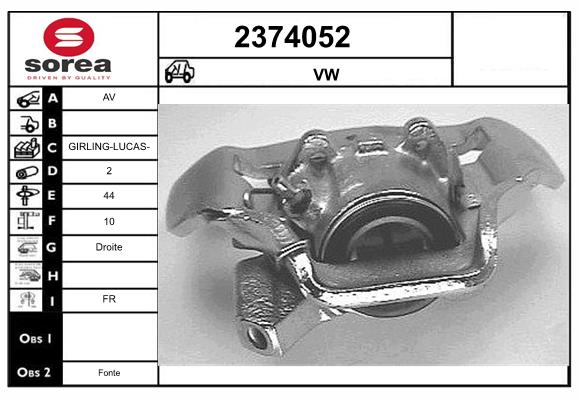 Etrier frana 2374052 EAI