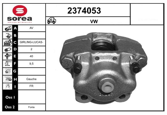Etrier frana 2374053 EAI