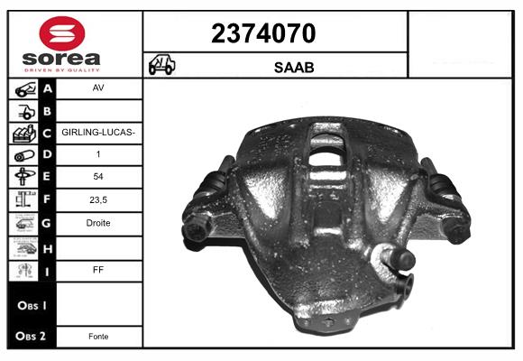 Etrier frana 2374070 EAI