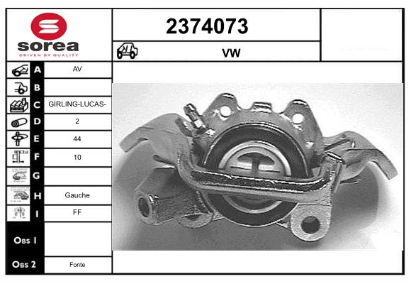 Etrier frana 2374073 EAI