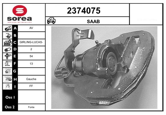 Etrier frana 2374075 EAI