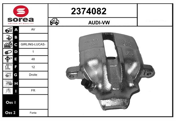 Etrier frana 2374082 EAI