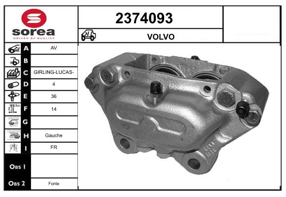 Etrier frana 2374093 EAI