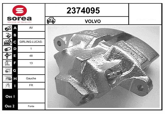 Etrier frana 2374095 EAI