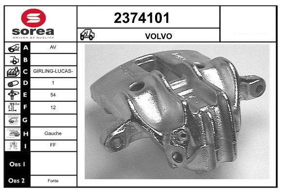 Etrier frana 2374101 EAI