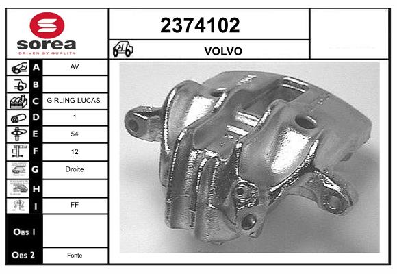 Etrier frana 2374102 EAI