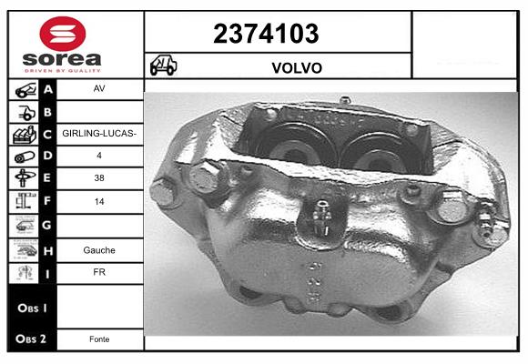 Etrier frana 2374103 EAI