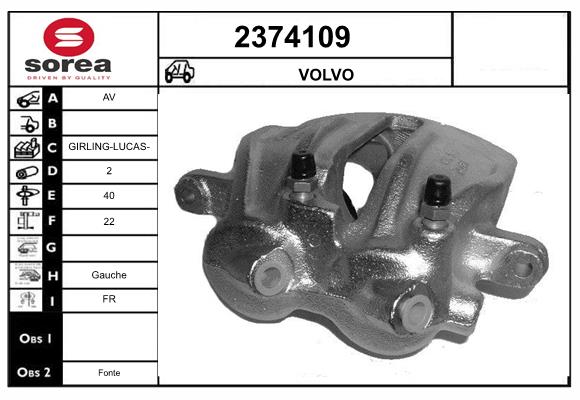Etrier frana 2374109 EAI