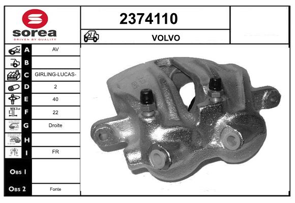 Etrier frana 2374110 EAI