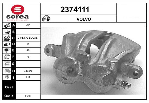 Etrier frana 2374111 EAI