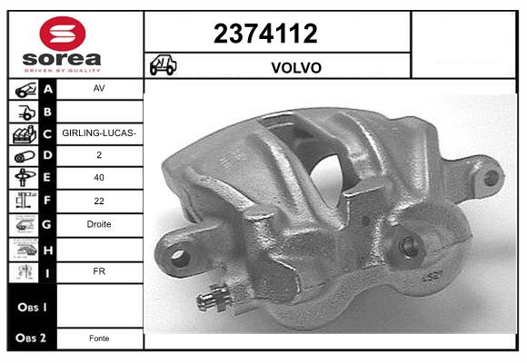 Etrier frana 2374112 EAI