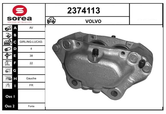 Etrier frana 2374113 EAI