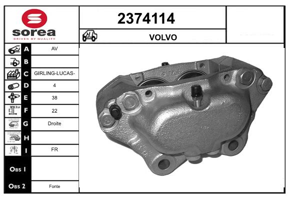 Etrier frana 2374114 EAI