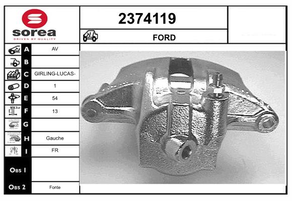 Etrier frana 2374119 EAI
