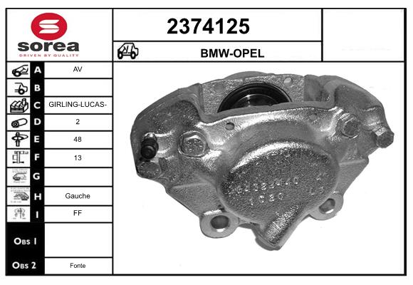 Etrier frana 2374125 EAI
