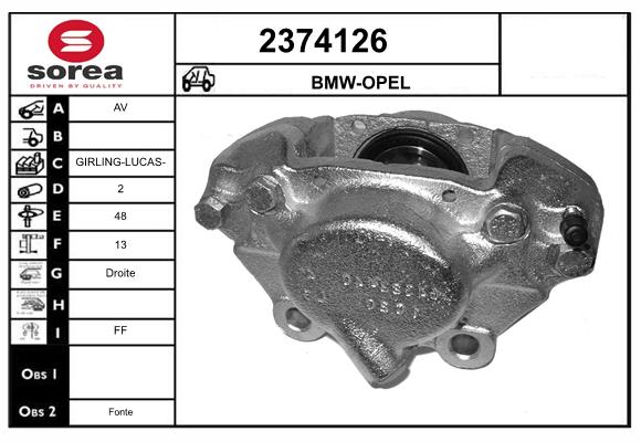 Etrier frana 2374126 EAI