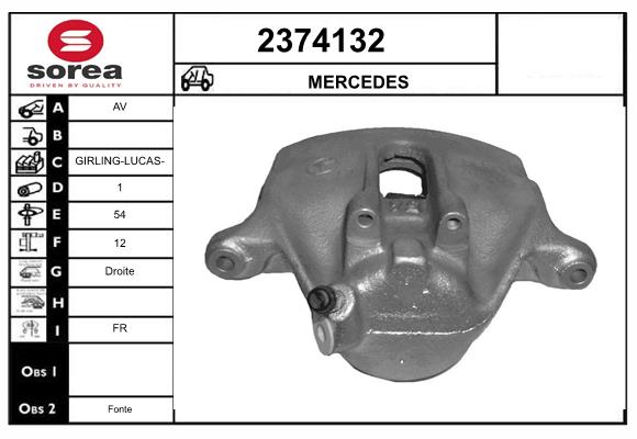 Etrier frana 2374132 EAI