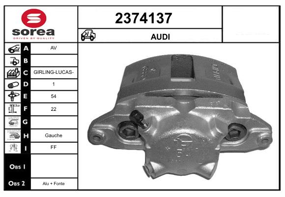 Etrier frana 2374137 EAI