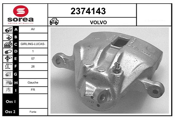 Etrier frana 2374143 EAI