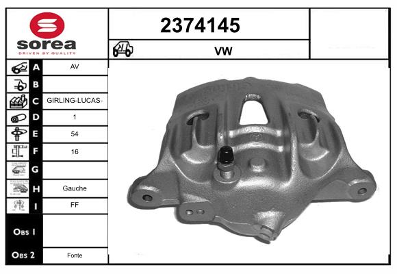 Etrier frana 2374145 EAI