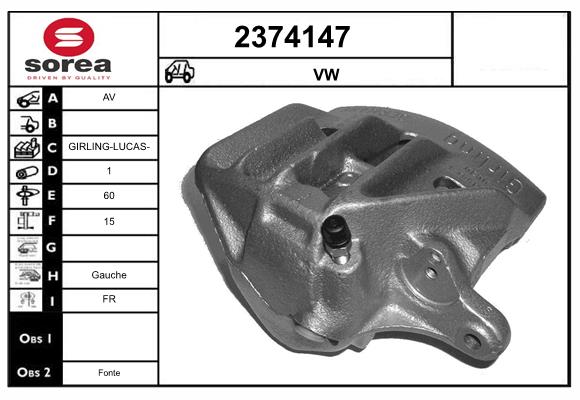 Etrier frana 2374147 EAI