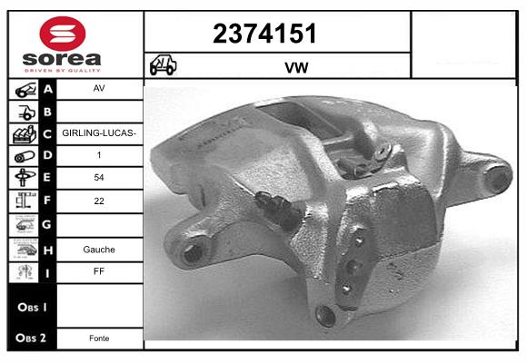 Etrier frana 2374151 EAI