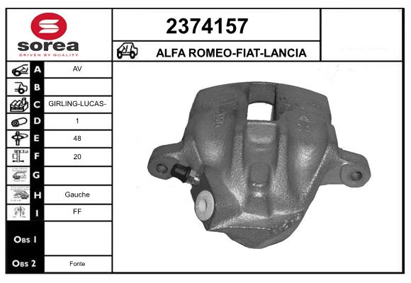 Etrier frana 2374157 EAI