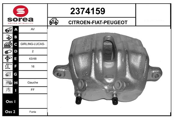 Etrier frana 2374159 EAI