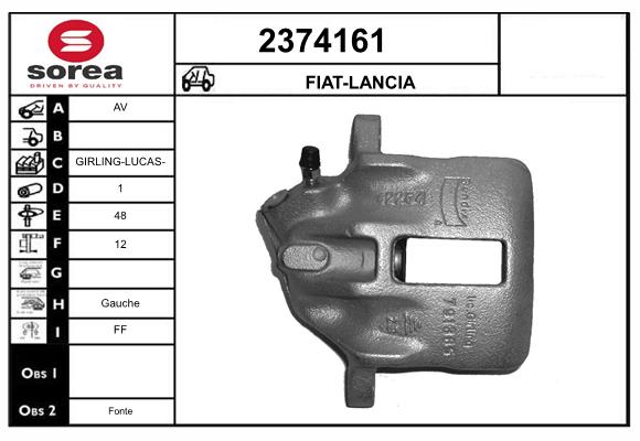 Etrier frana 2374161 EAI