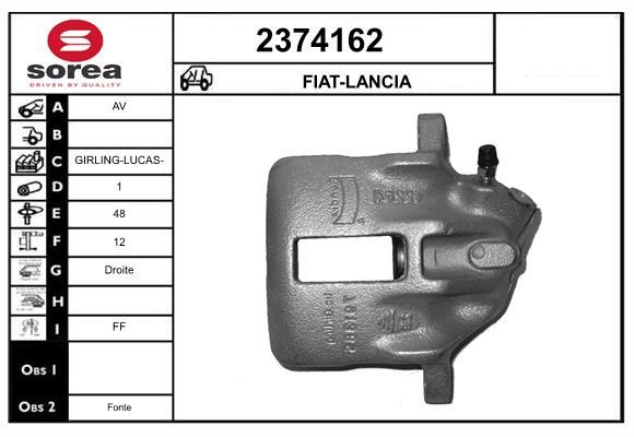 Etrier frana 2374162 EAI