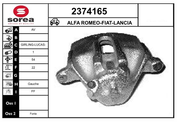 Etrier frana 2374165 EAI