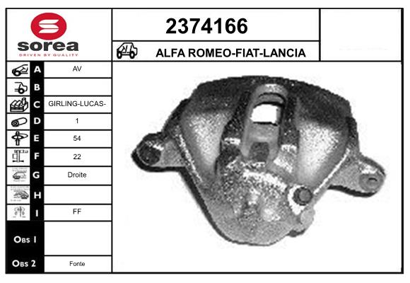 Etrier frana 2374166 EAI