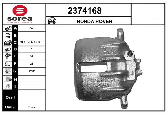 Etrier frana 2374168 EAI